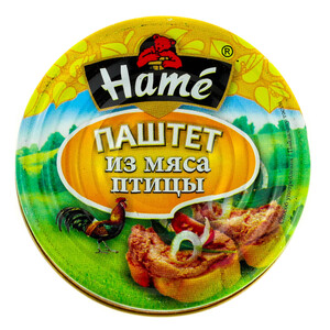 Паштет Hame "Из мяса птицы" ТУ 117г.*10