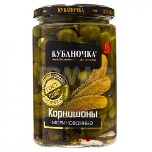 Корнишоны "Кубаночка" 680 г.*8