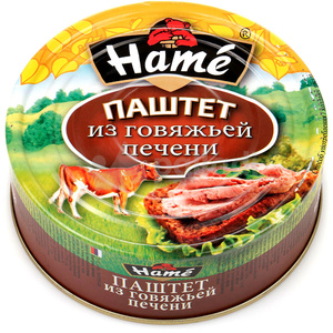 Паштет Hame "Из гов. печени" ТУ 117г.*10