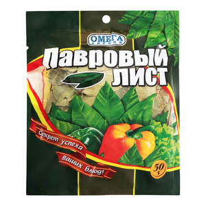 Лавровый лист "Омега" 50 г.*25