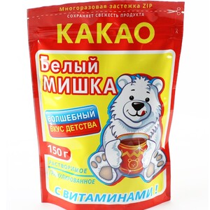 Какао "Белый Мишка" 150г.*12