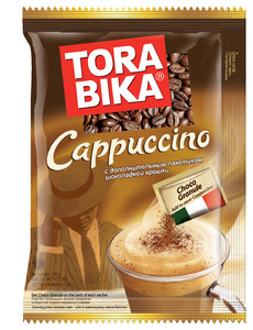 Кофе Tora Bika Cappuccino с шок.крошкой 25гр*20*12