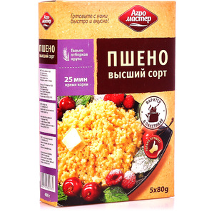 Пшено "Агромастер" (80г.*5пак)*6