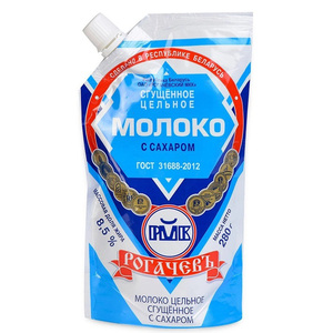 Молоко сгущ"Рогачёв МКК" Д/П 8,5% ГОСТ 270 г.*24