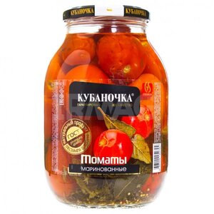 Томаты марин."Кубаночка" (уксус) ГОСТст/б 1500г.*6