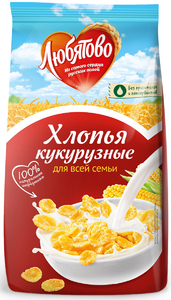 Хлопья кукурузные "ЛЮБЯТОВО" 300г*12